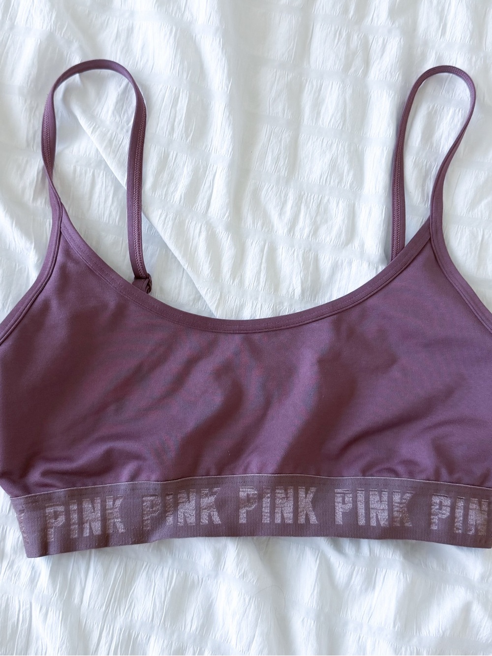 PINK Victoria's Secret Seamless Bralette — Dusty Mauve